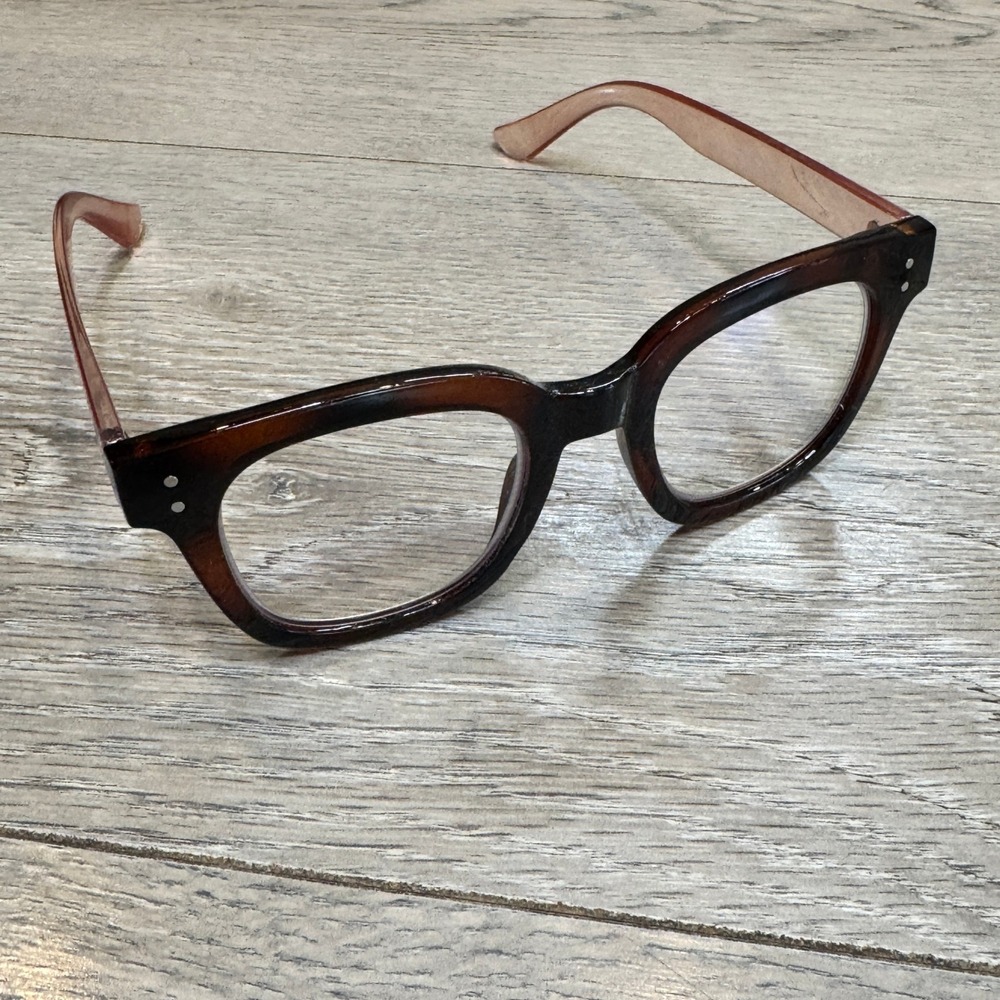 Madison Avenue Square Tortoise Pink Blue Light‎ Glasses DI P 25PL8822B Women